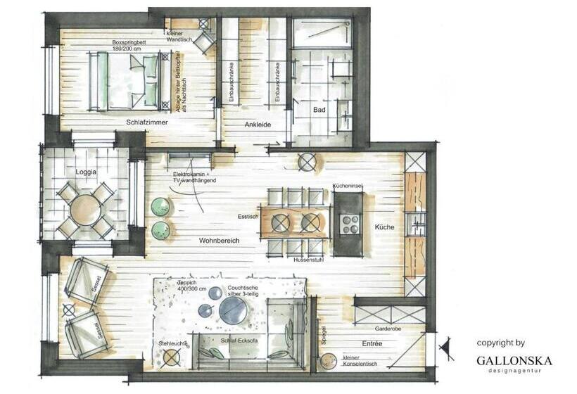 침실 1개 발코니 아파트, Meerblick First Sellin Appartement 25