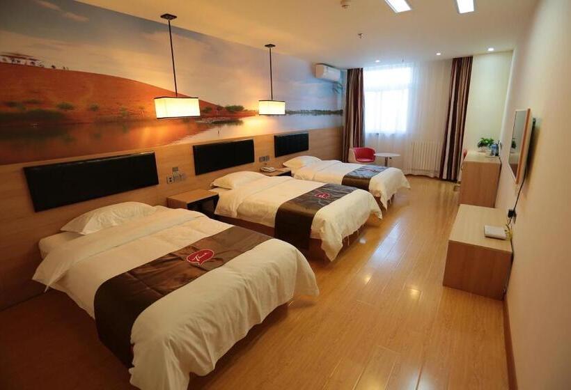 Номер Стандарт Трехместный, Thank Inn Chain Hotel Ningxia Yinchuan Xixia District Tongxin Road