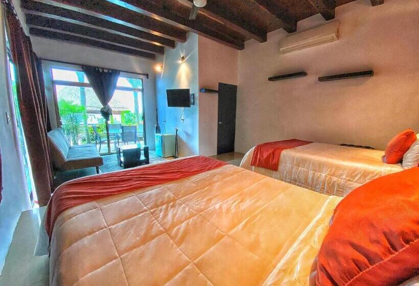 חדר סטנדרט לארבעה, Boutique Las Nubes Bacalar