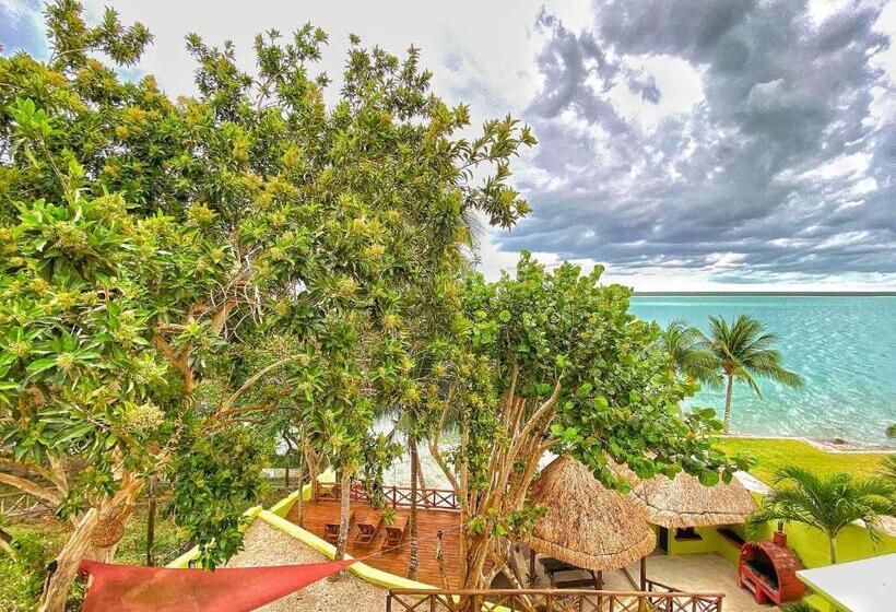 オーシャンビューデラックスルームバルコニー付き, Boutique Las Nubes Bacalar