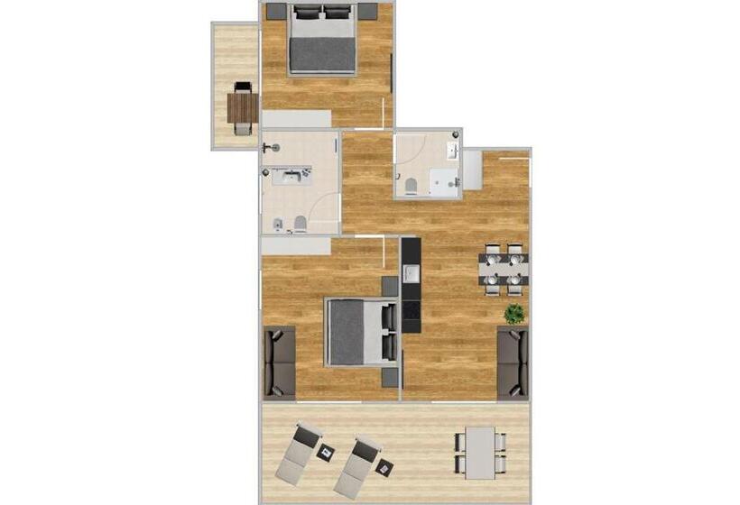آپارتمان لوکس 2 خوابه, K1 Mountain Chalet   Luxury Apartements