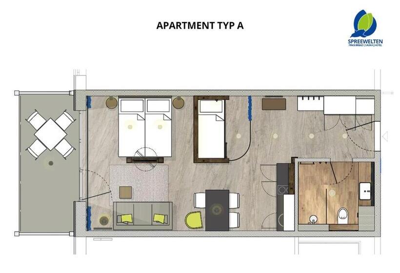 Апартаменты 1 Спальня, Spreewelten