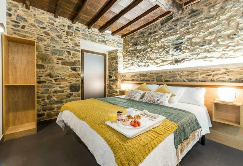 디럭스 룸 킹사이즈 침대, Albergue O Candil