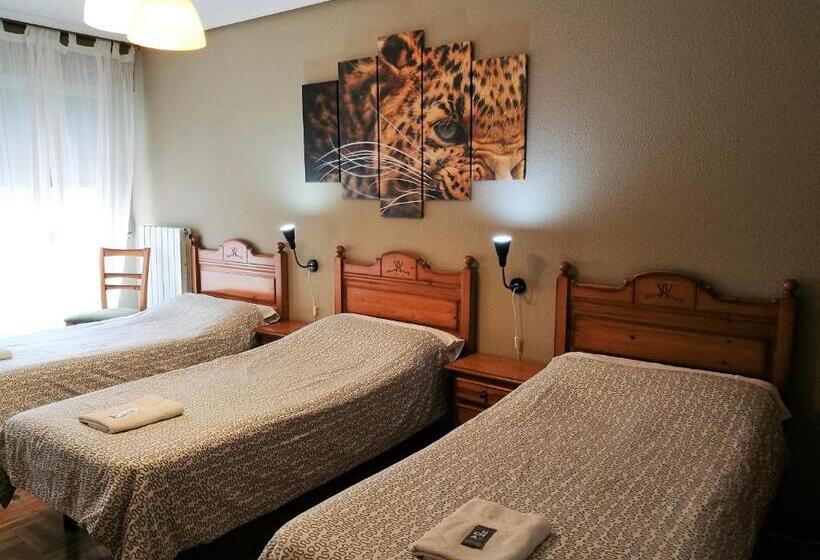 غرفة قياسية ثلاثية مع حمام خارجي, Pension Santiago