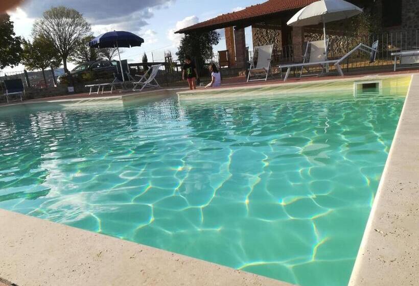 Апартаменты 2 спальни Вид на Бассейн, Agriturismo La Valle Del Sole