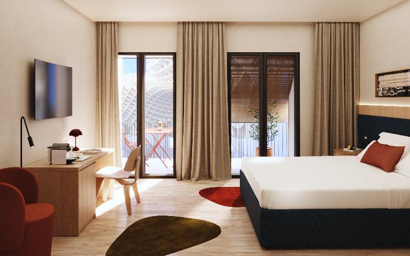 Deluxe Kamer met Balkon, Ocean Drive Sevilla