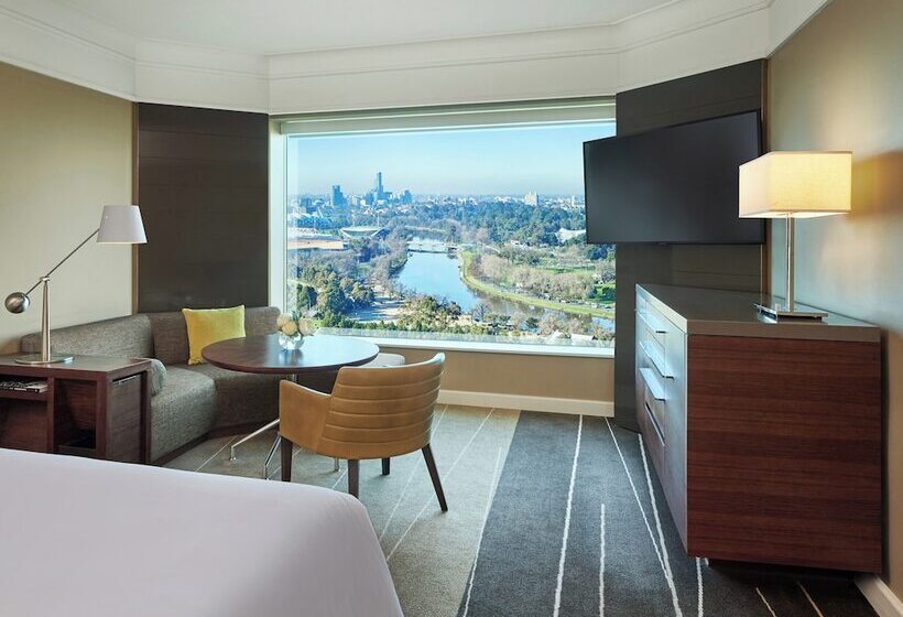 اتاق استاندارد با چشم‌انداز رودخانه, Grand Hyatt Melbourne