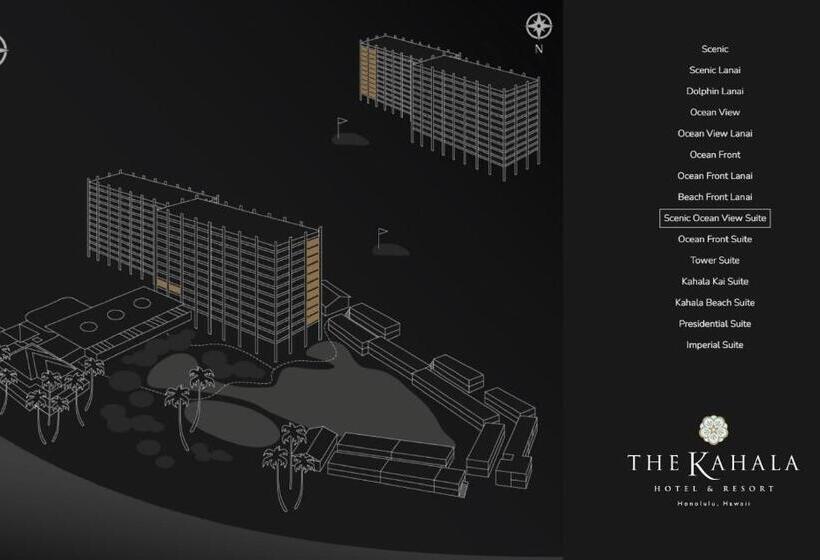 سوییت با چشم‌انداز جانبی دریا, The Kahala Hotel And Resort