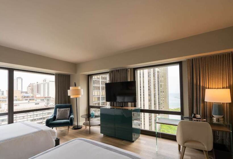 Номер Стандарт 2 Двуспальные Кровати, Thompson Chicago, By Hyatt
