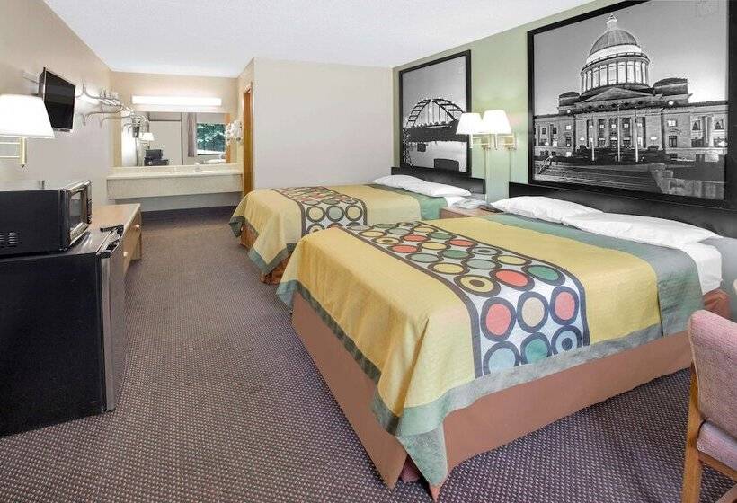 Номер Стандарт 2 Двуспальные Кровати, Super 8 By Wyndham Clarksville Ar