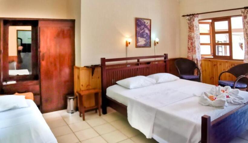 اتاق استاندارد سه تخته با چشم‌انداز باغ, Bernique Guesthouse
