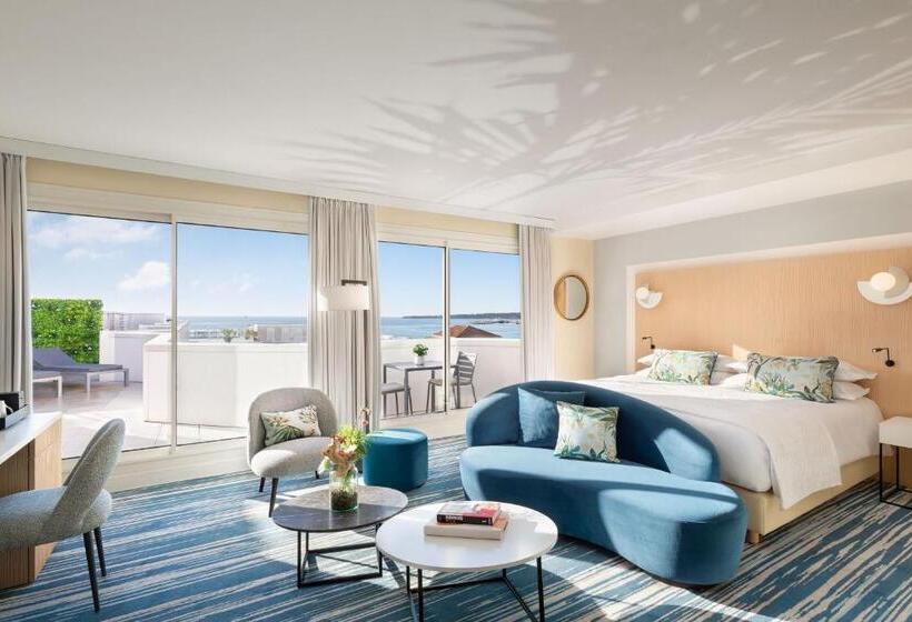 디럭스 룸 바다 전망, Jw Marriott Cannes