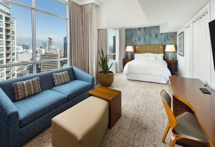 ダブルベッドのスタンダードスタジオ, Hilton Vancouver Downtown
