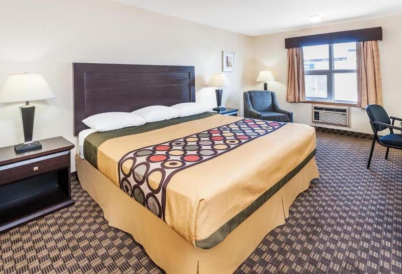 キングサイズベッドのスタンダードルーム, Super 8 By Wyndham Calgary/airport