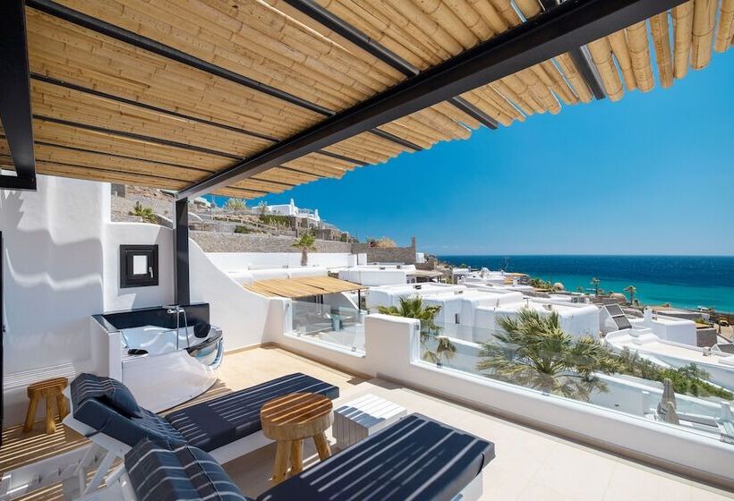اتاق لوکس با چشم‌انداز دریا, Tropicana Hotel , Suites & Villas Mykonos