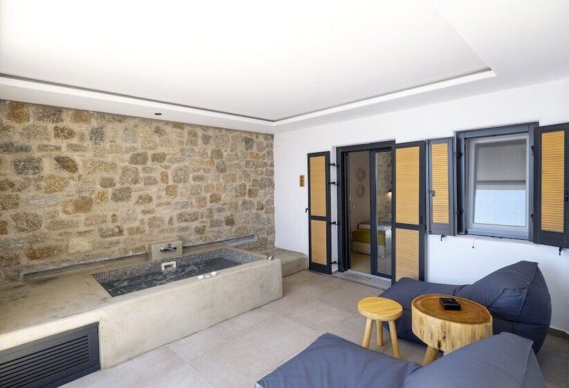 آپارتمان 1 خوابه با چشم‌انداز استخر, Tropicana Hotel , Suites & Villas Mykonos