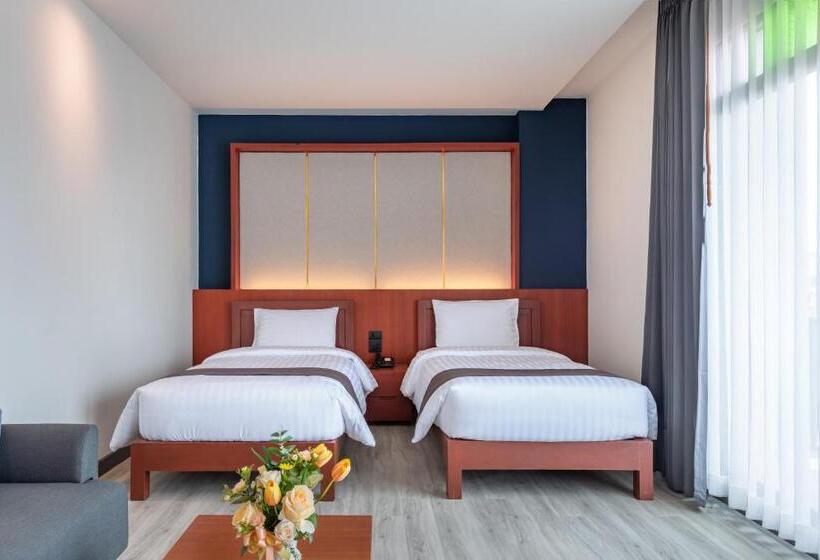 Quarto Superior Vista Jardim, Monkham Village Hat Yai