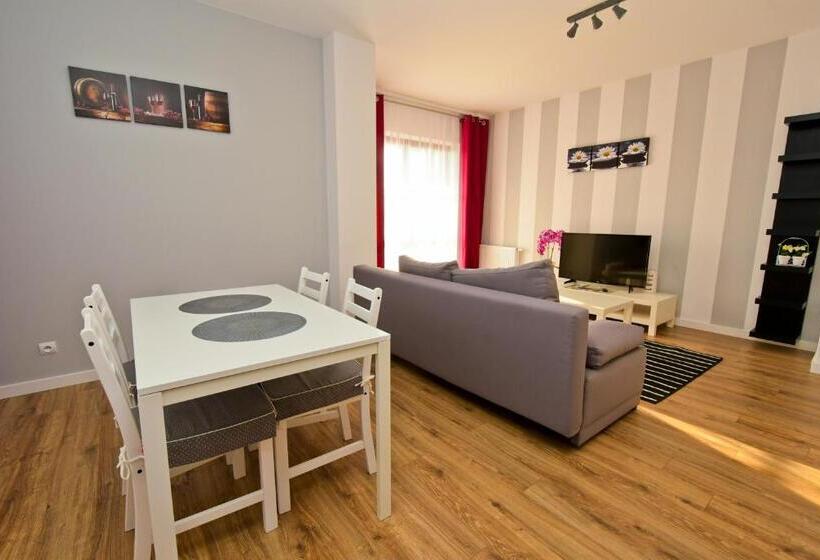 آپارتمان 1 خوابه با بالکن, Poduszka Apartamenty Zdrojowe