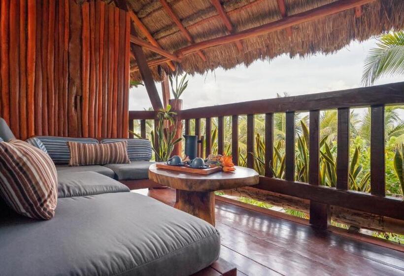 キングサイズベッドのスタンダードルーム, Kanan Tulum Treehouse, Rooftop, Beach Club & Spa   Adults Only