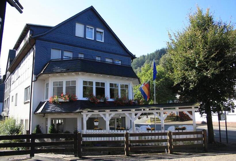标准间带阳台, Gasthof Pension Hunaustuben