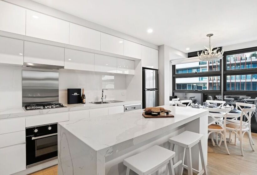침실 2개 디럭스 아파트, The Hamptons Apartments   Port Melbourne