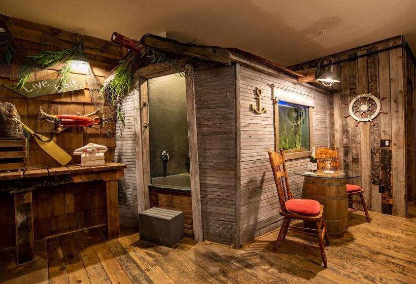 キングサイズベッドのデラックスルーム, The Anniversary Inn   Boise