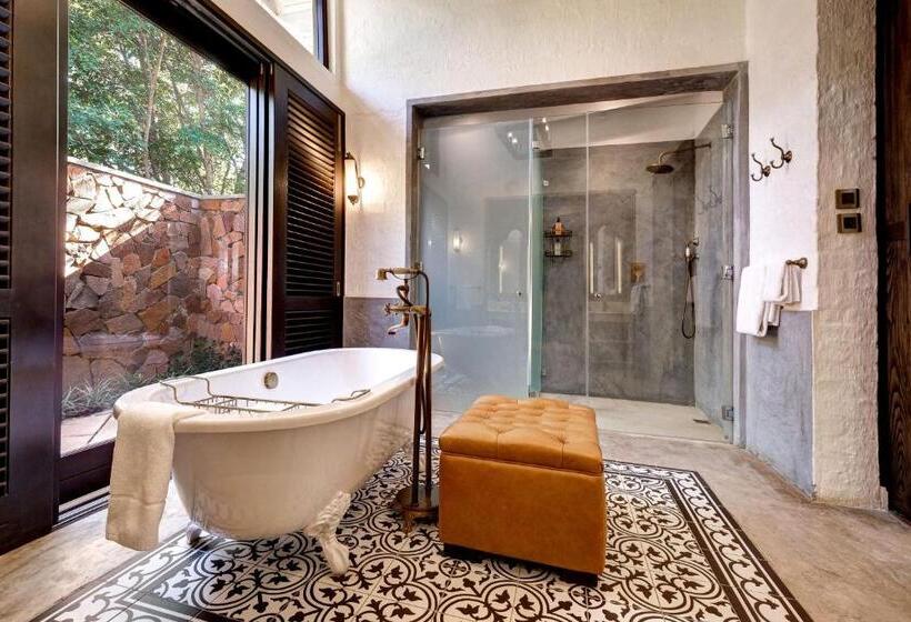 اتاق دلوکس با تخت کینگ و چشم‌انداز, Mbano Manor Hotel Victoria Falls By Mantis