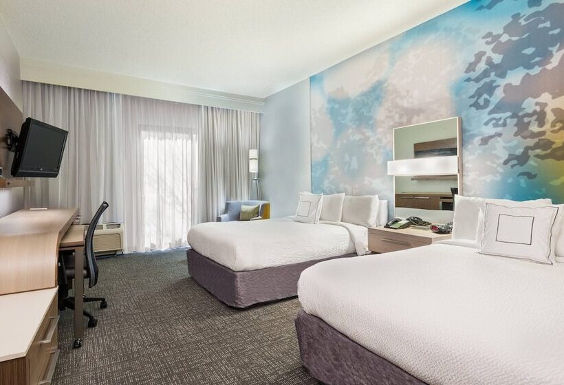 اتاق استاندارد با 2 تخت دوبل, Courtyard By Marriott Wilmington/wrightsville Beach