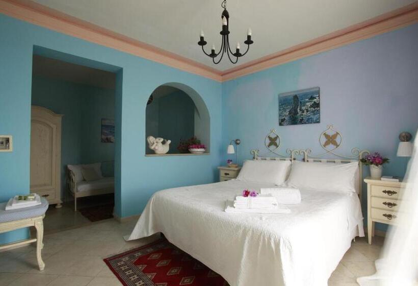 اتاق استاندارد با تراس و چشم‌انداز دریا, Albergo Ristorante Egadi