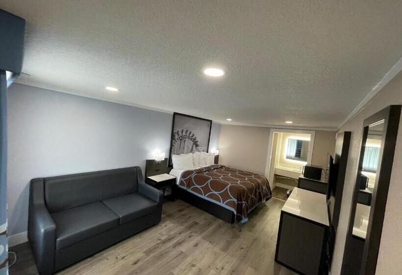 キングサイズベッドのスタンダードルーム, Super 8 By Wyndham Kissimmee Orlando