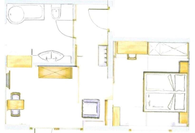 סטודיו סטנדרט עם מרפסת, Försterhaus & Haus Andrea