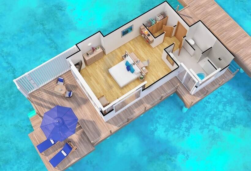 带1个卧室的别墅, Baglioni Resort Maldives Luxury All Inclusive