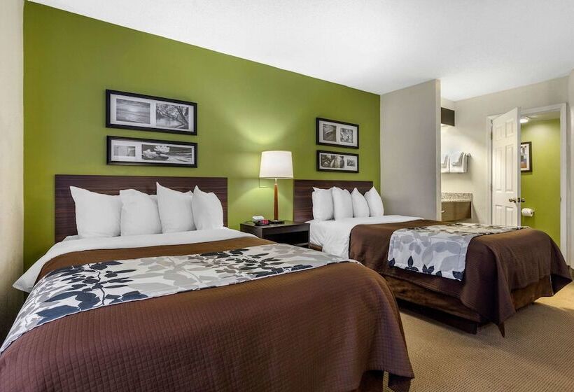 ２ダブルベッドのスタンダードルーム, Sleep Inn Near I 80 And I 94