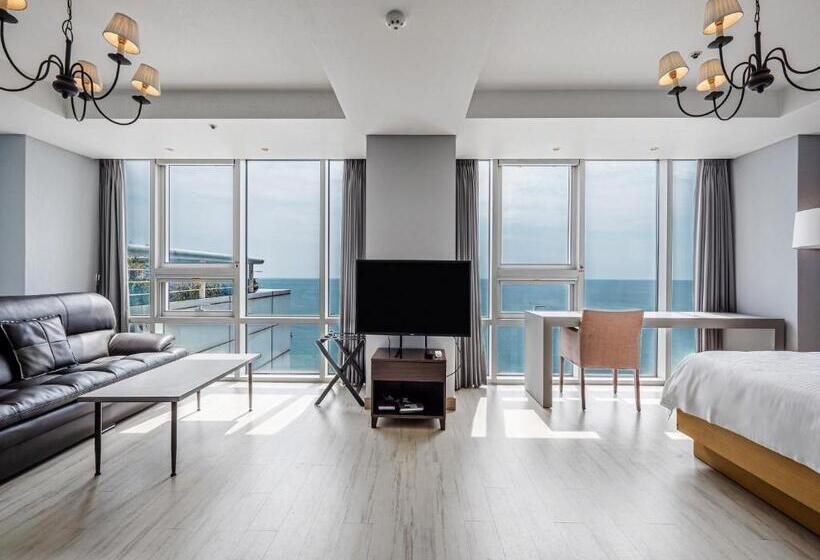带海景的行政套房, Haeundae Seacloud Hotel Residence