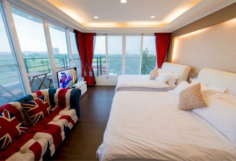 اتاق استاندارد چهارنفره با چشم‌انداز باغ, Taitung Quality B&b