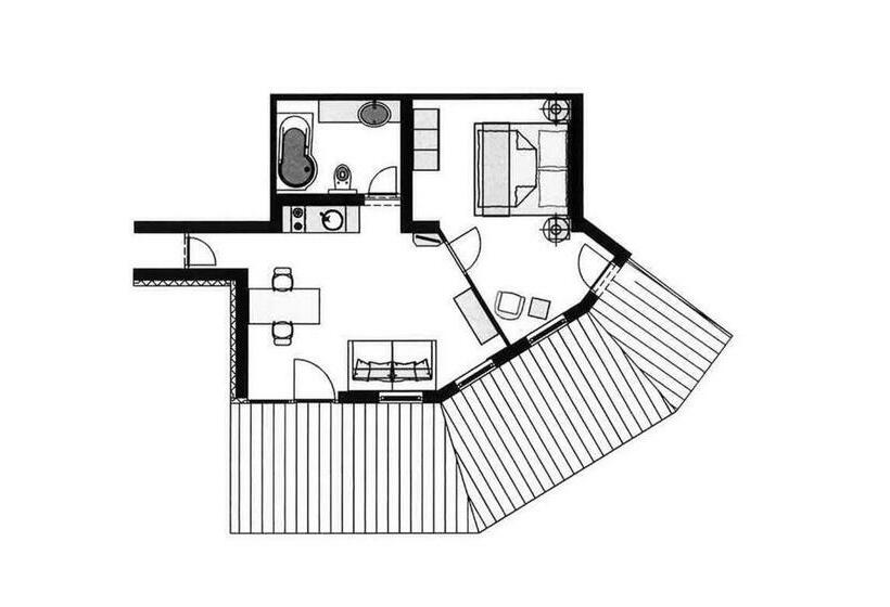 آپارتمان 1 خوابه همکف, Rosamunde Apartments