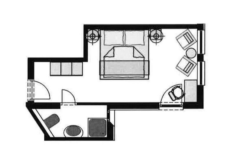 اتاق استاندارد با تراس, Rosamunde Apartments
