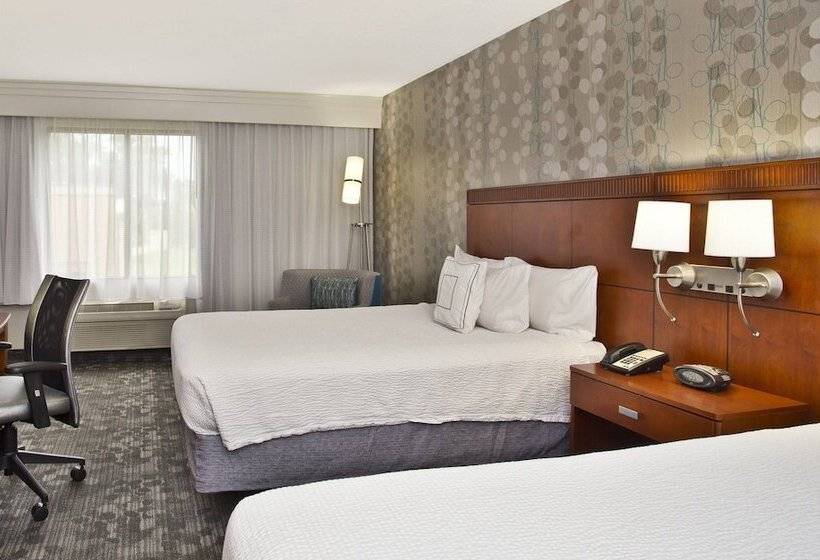 Номер Стандарт 2 Двуспальные Кровати, Courtyard By Marriott Gulfport Beachfront