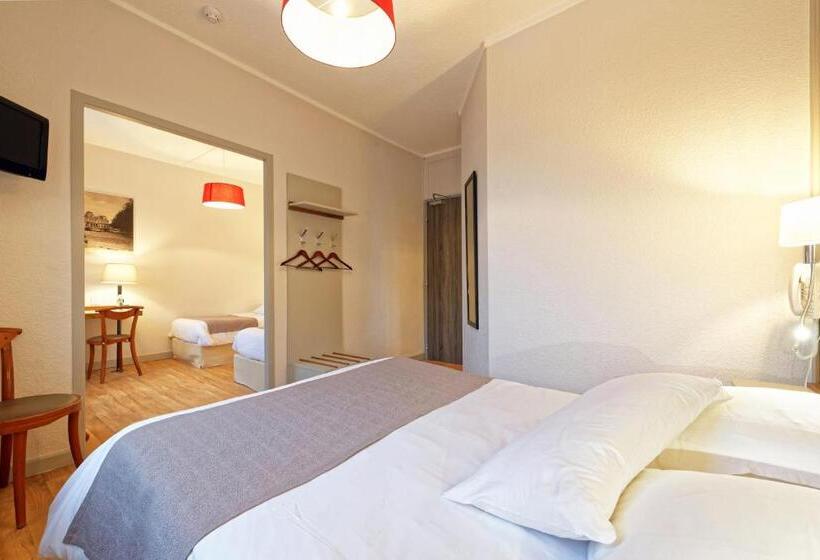 اتاق استاندارد چهار تخته, Contact Hôtel Du Commerce Et Son Restaurant Côte à Côte