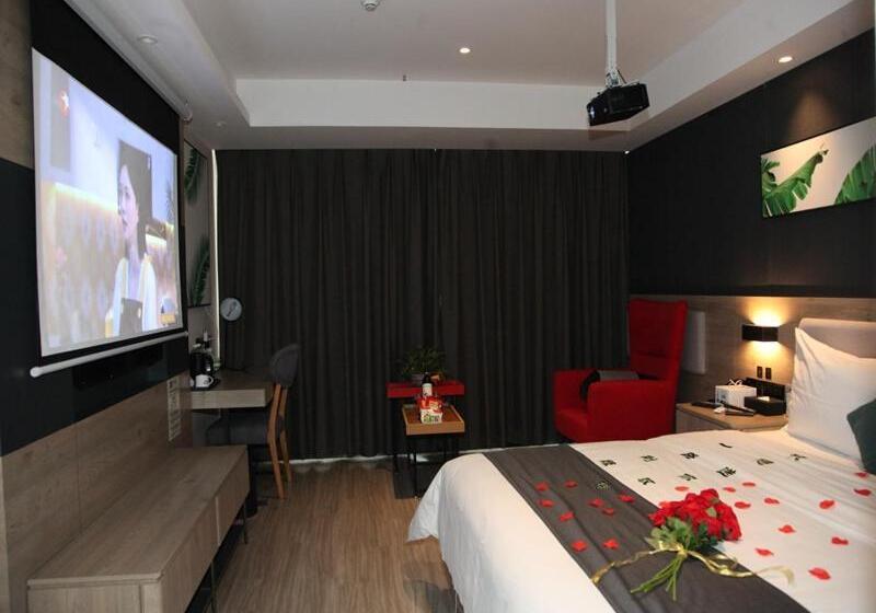 디럭스 룸, Thank Inn Plus Hotel Mianyang Normal University