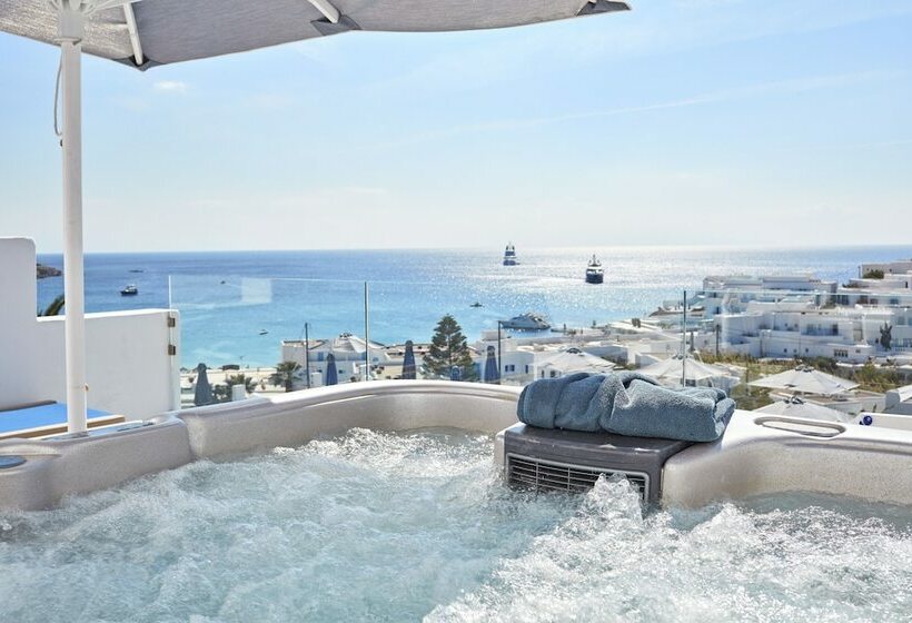 ハイドロマッサージバス付きスイート, Myconian Ambassador Relais & Chateaux