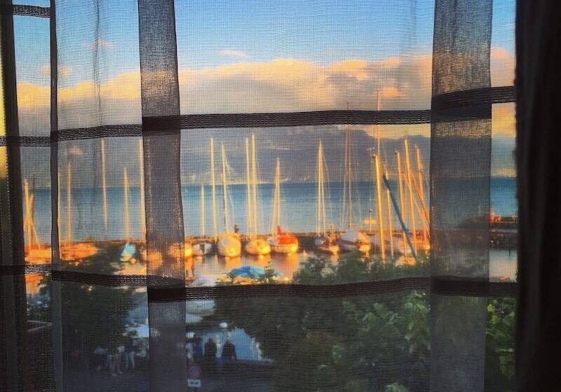 اتاق لوکس با چشم‌انداز دریاچه, Rivage Hotel Restaurant Lutry