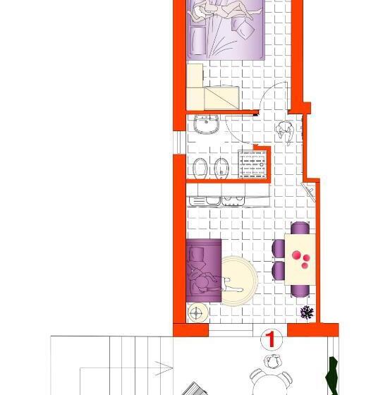 Apartamento 1 Dormitório com Terraço, Residence Villa Al Lido