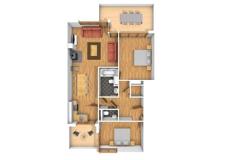 Апартаменты 2 Спальни, Apart Holidays   Marina Walensee