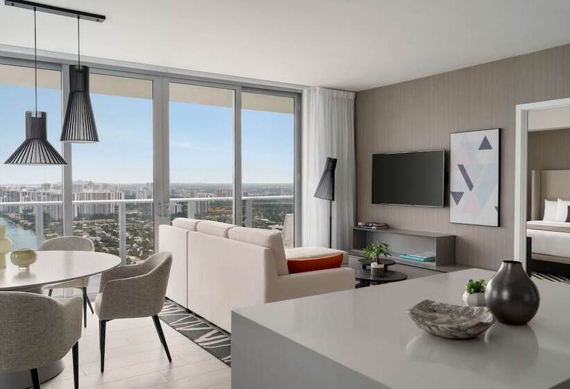 Апартаменты Пентхаус 2 Спальни, Hyde Beach House Hollywood Private Suites