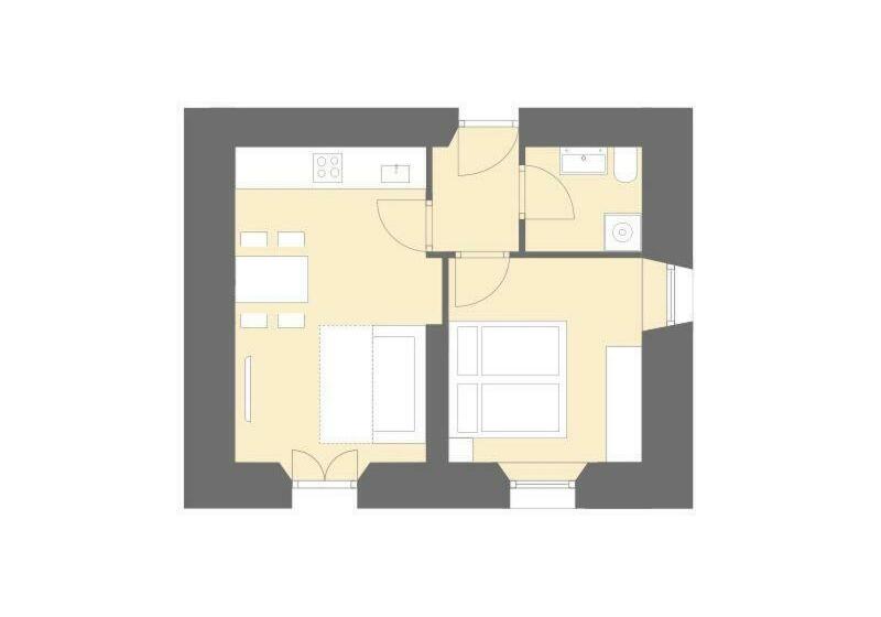 Апартаменты 1 Спальня, Residence Traube