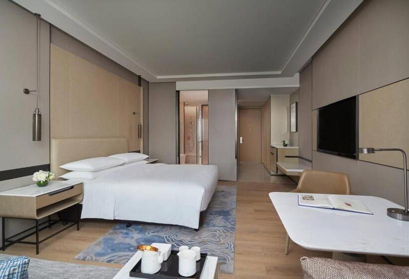 キングサイズベッドのデラックスルーム, Fuzhou Marriott Hotel Riverside