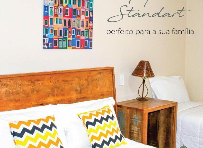 Quarto Triplo Estandar, Pousada Janelas Da Serra