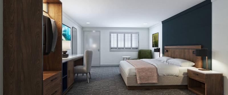 장애인을 위한 킹사이즈 침대 스탠다드 룸, The Hadsten Solvang, Tapestry Collection By Hilton