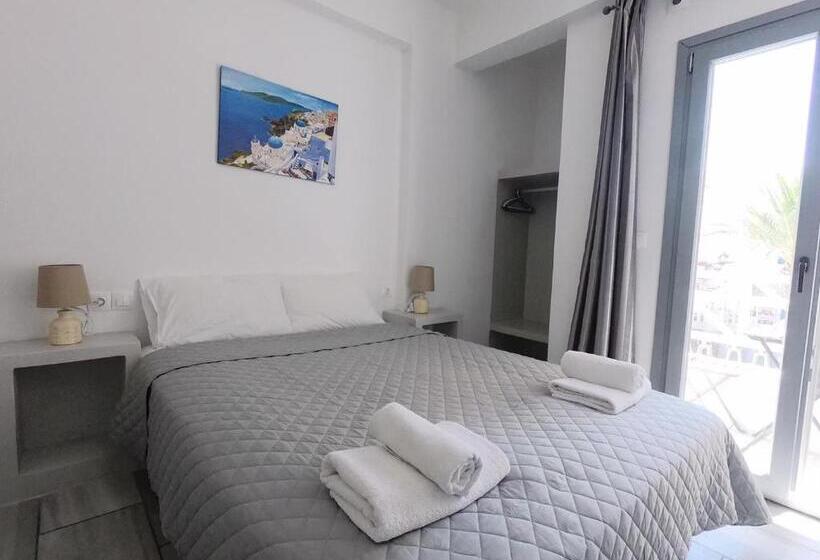 اتاق استاندارد با چشم‌انداز استخر, Anny Studios & Rooms Perissa Beach